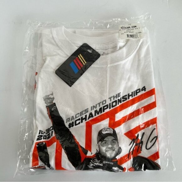 Noah Gragson, Men's JR Motorsports T-Shirt - White. Size: XL. NWT. (1693) - Picture 2 of 9